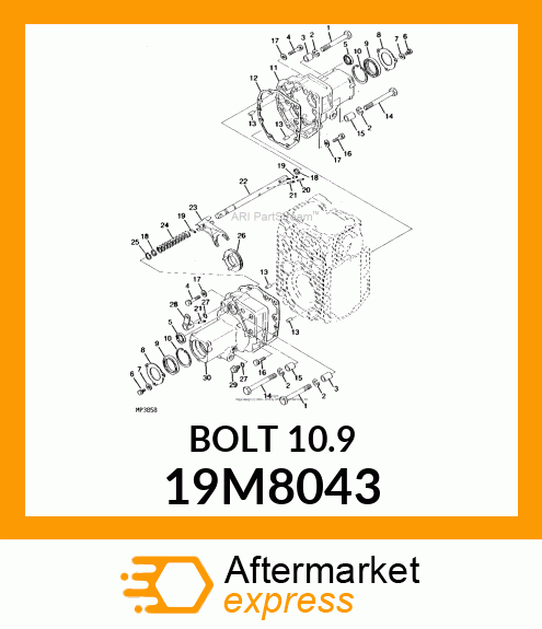 SCREW, HEX HEAD, METRIC 19M8043