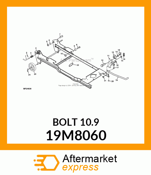 SCREW, FLANGED, METRIC 19M8060