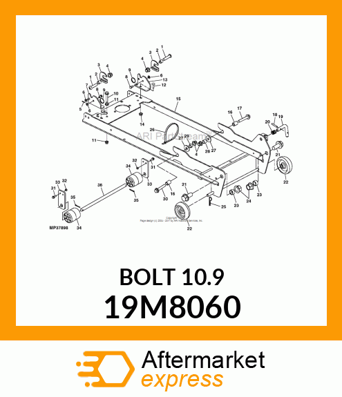 SCREW, FLANGED, METRIC 19M8060