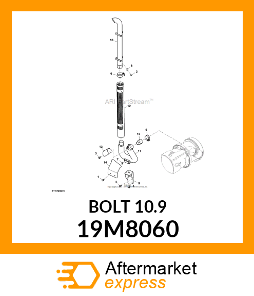 SCREW, FLANGED, METRIC 19M8060