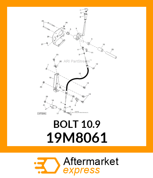 SCREW, HEX HEAD, METRIC 19M8061