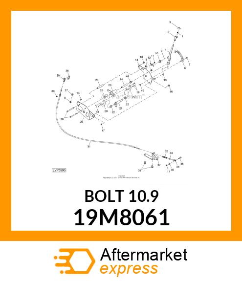 SCREW, HEX HEAD, METRIC 19M8061