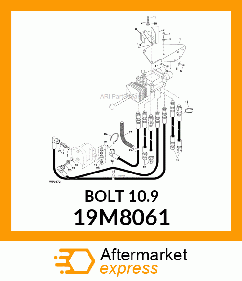 SCREW, HEX HEAD, METRIC 19M8061