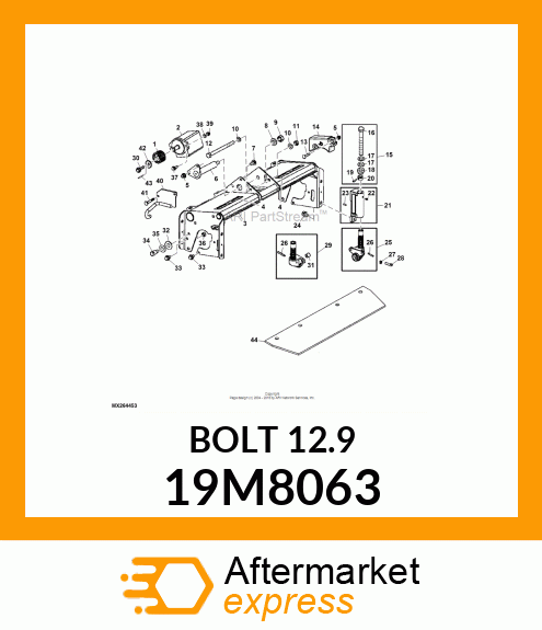 SCREW, FLANGED, METRIC, SERRATED 19M8063