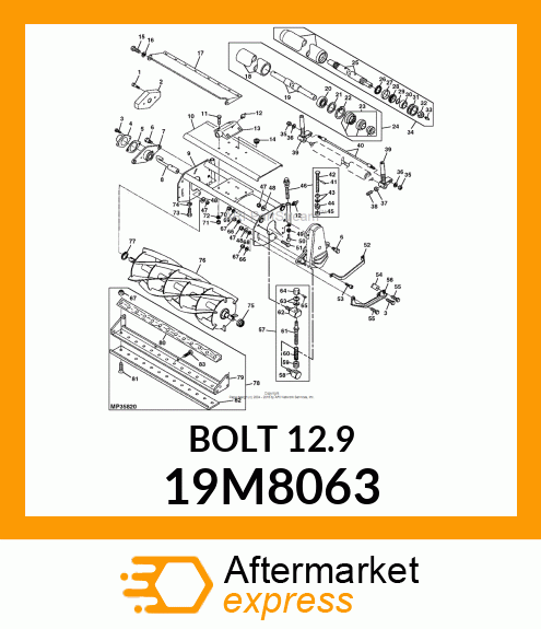 SCREW, FLANGED, METRIC, SERRATED 19M8063