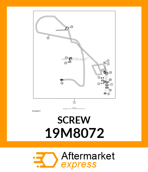 SCREW, HEX HEAD, METRIC 19M8072