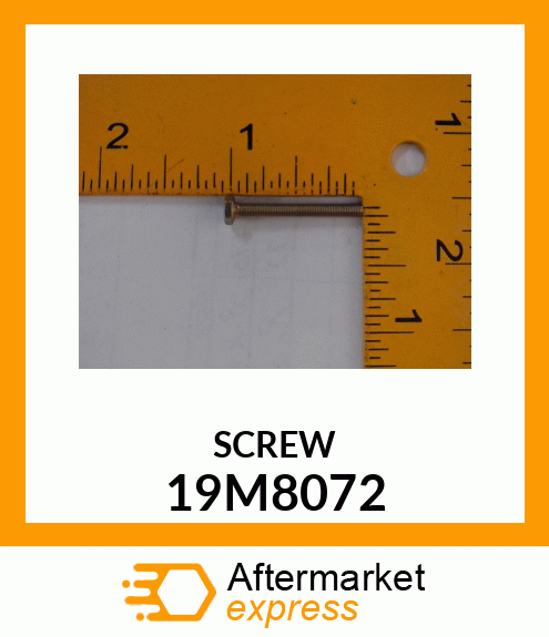 SCREW, HEX HEAD, METRIC 19M8072