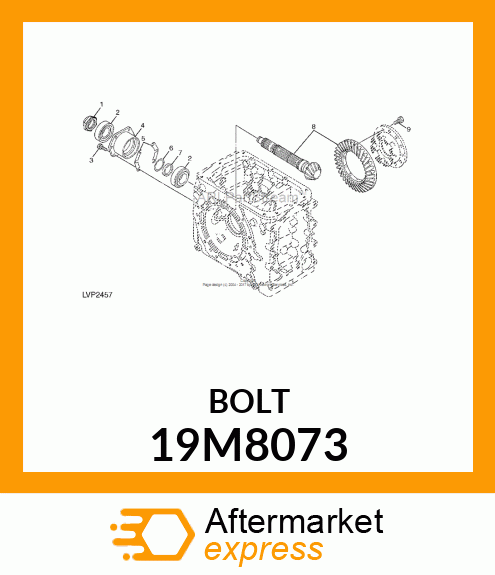 SCREW, HEX HEAD, METRIC 19M8073