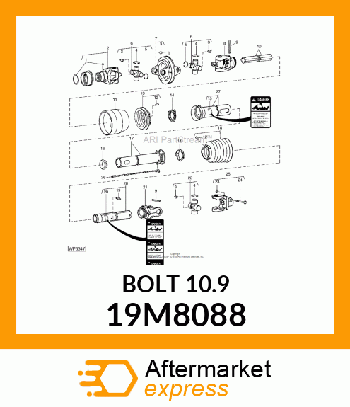 SCREW, HEX HEAD, METRIC 19M8088