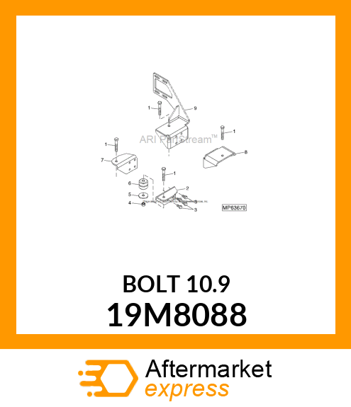 SCREW, HEX HEAD, METRIC 19M8088