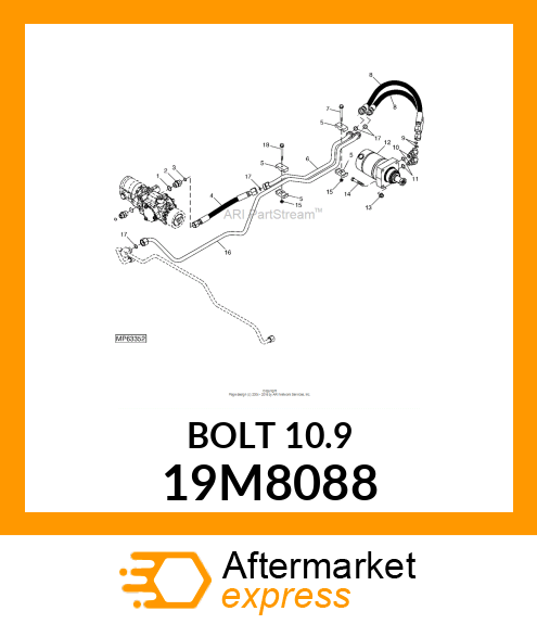 SCREW, HEX HEAD, METRIC 19M8088