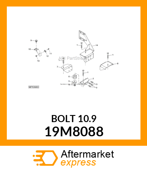 SCREW, HEX HEAD, METRIC 19M8088