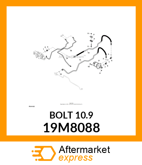 SCREW, HEX HEAD, METRIC 19M8088