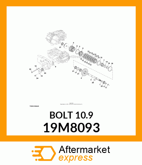 SCREW, HEX HEAD, METRIC 19M8093