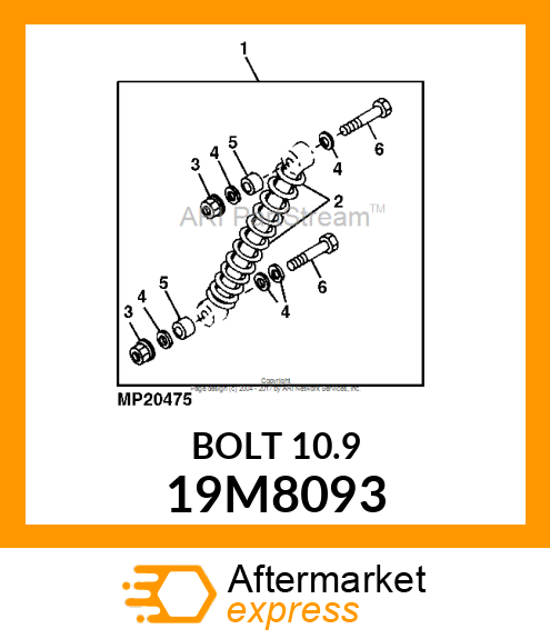 SCREW, HEX HEAD, METRIC 19M8093