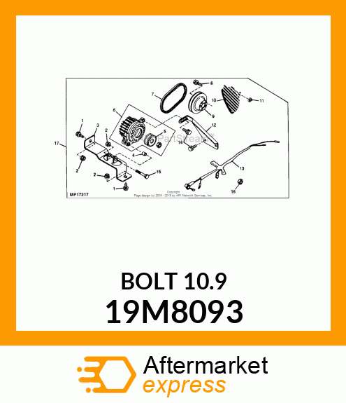 SCREW, HEX HEAD, METRIC 19M8093