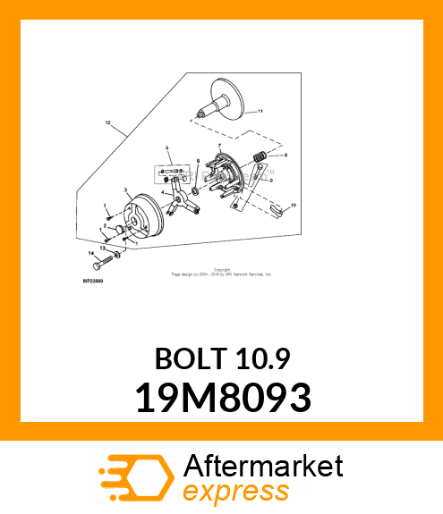 SCREW, HEX HEAD, METRIC 19M8093