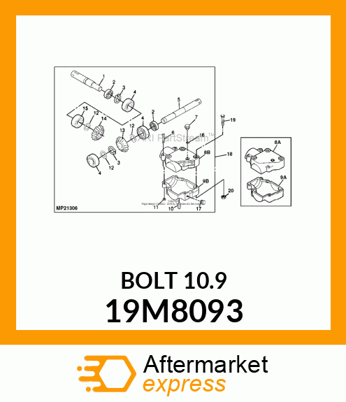 SCREW, HEX HEAD, METRIC 19M8093