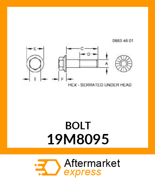 SCREW, FLANGED 19M8095