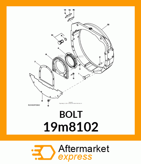 SCREW, HEX HEAD, METRIC 19m8102