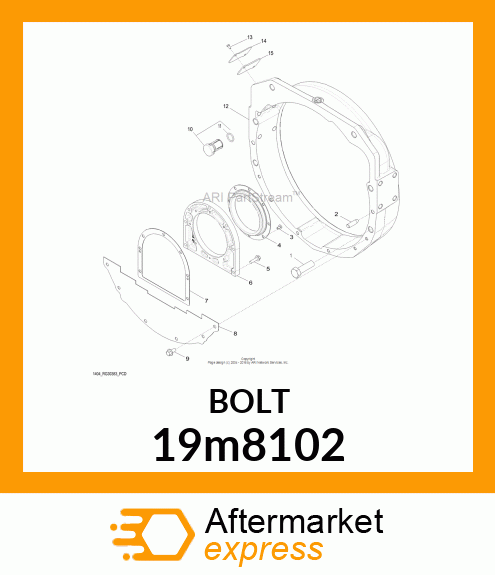 SCREW, HEX HEAD, METRIC 19m8102