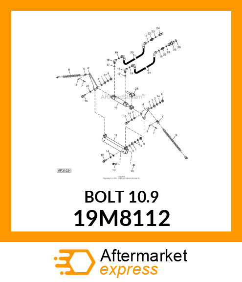 SCREW, FLANGED, METRIC 19M8112