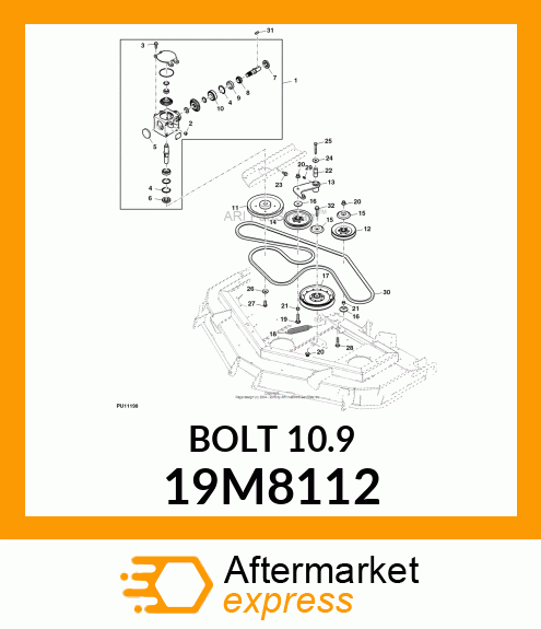 SCREW, FLANGED, METRIC 19M8112