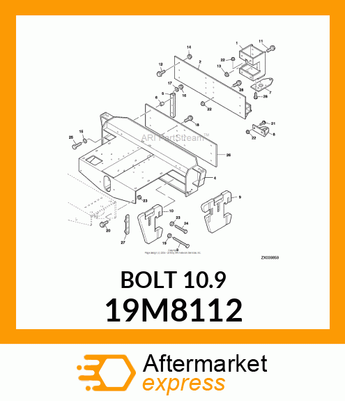 SCREW, FLANGED, METRIC 19M8112