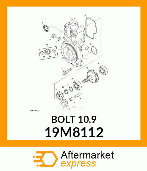 SCREW, FLANGED, METRIC 19M8112