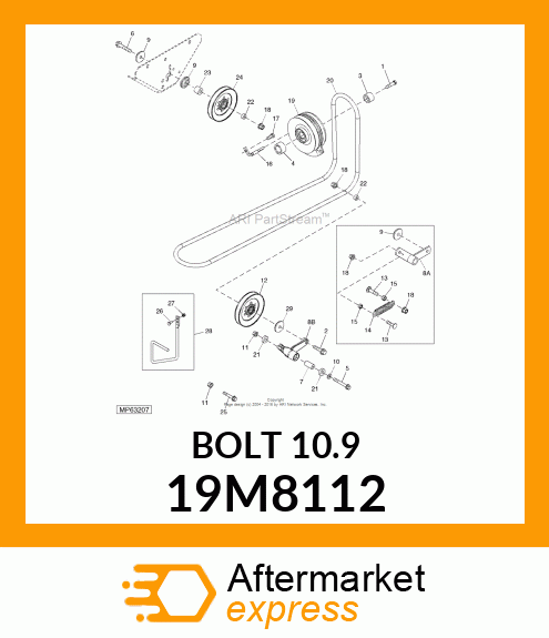 SCREW, FLANGED, METRIC 19M8112