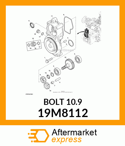 SCREW, FLANGED, METRIC 19M8112