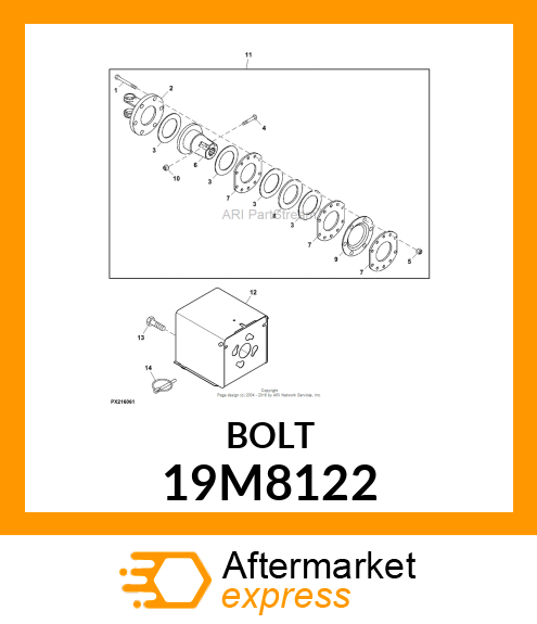 SCREW, HEX HEAD, METRIC 19M8122