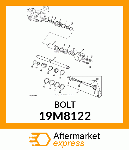 SCREW, HEX HEAD, METRIC 19M8122