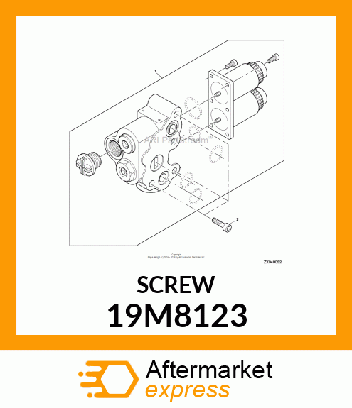 SCREW, HEX SOCKET HEAD, METRIC 19M8123