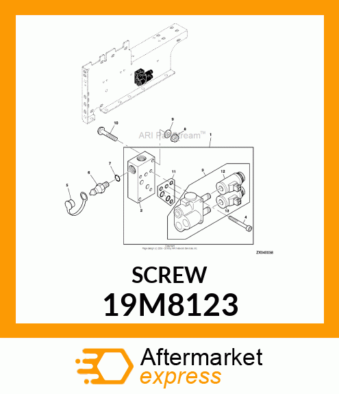 SCREW, HEX SOCKET HEAD, METRIC 19M8123