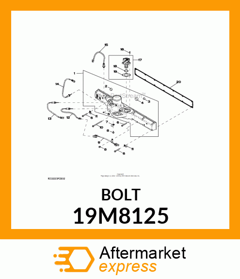 SCREW, FLANGED, METRIC 19M8125