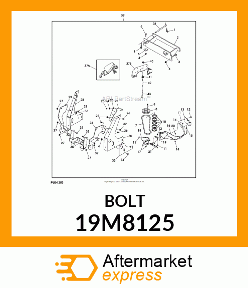 SCREW, FLANGED, METRIC 19M8125