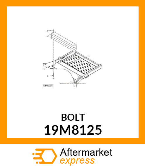 SCREW, FLANGED, METRIC 19M8125