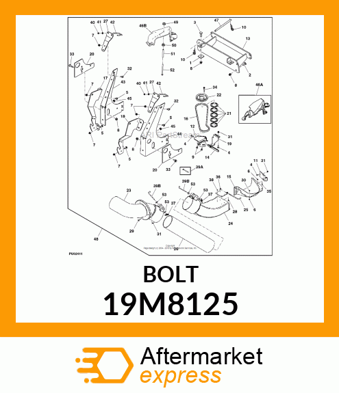 SCREW, FLANGED, METRIC 19M8125