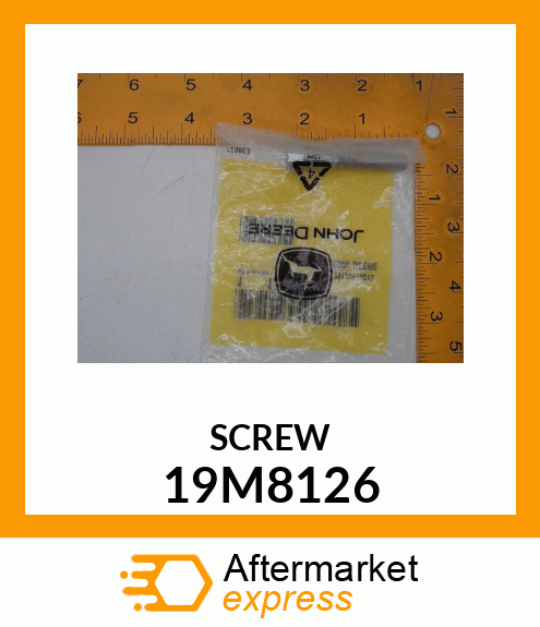 SCREW, HEX SOCKET HEAD, METRIC 19M8126