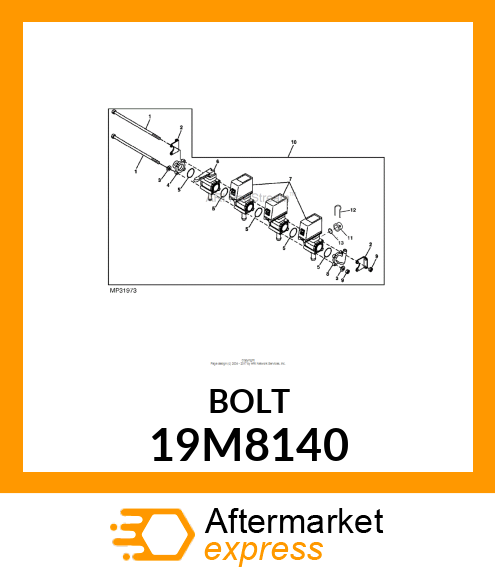 SCREW, HEX HEAD, METRIC 19M8140