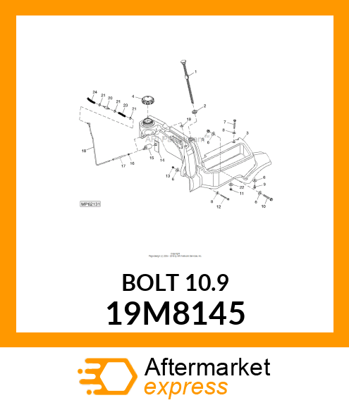 SCREW, FLANGED, METRIC 19M8145