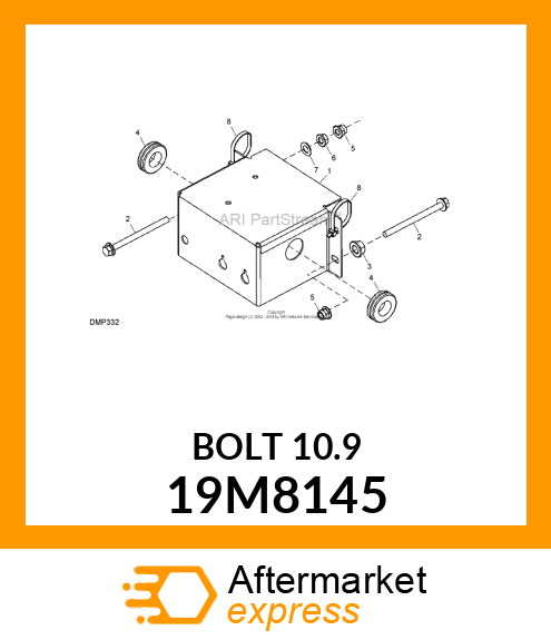 SCREW, FLANGED, METRIC 19M8145