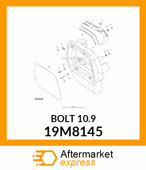 SCREW, FLANGED, METRIC 19M8145