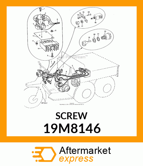 SCREW, HEX SOCKET HEAD, METRIC 19M8146