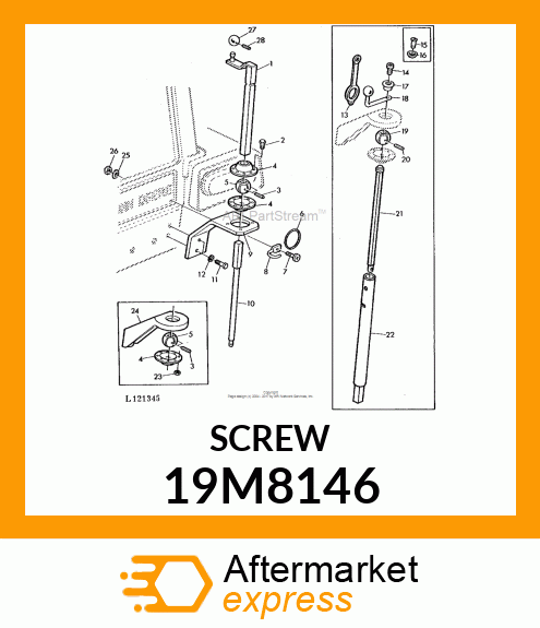 SCREW, HEX SOCKET HEAD, METRIC 19M8146