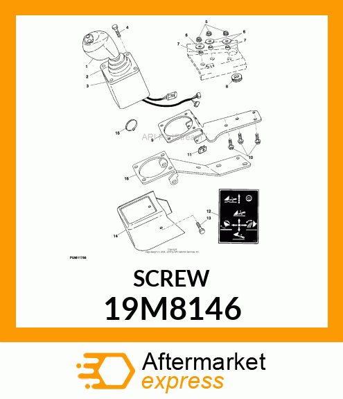 SCREW, HEX SOCKET HEAD, METRIC 19M8146