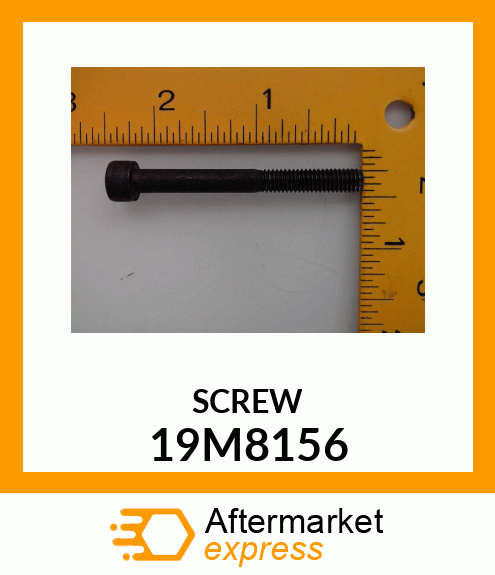 SCREW, HEX SOCKET HEAD, METRIC 19M8156