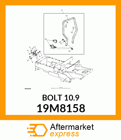 SCREW, FLANGED, METRIC 19M8158