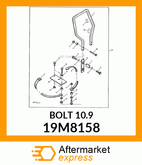 SCREW, FLANGED, METRIC 19M8158